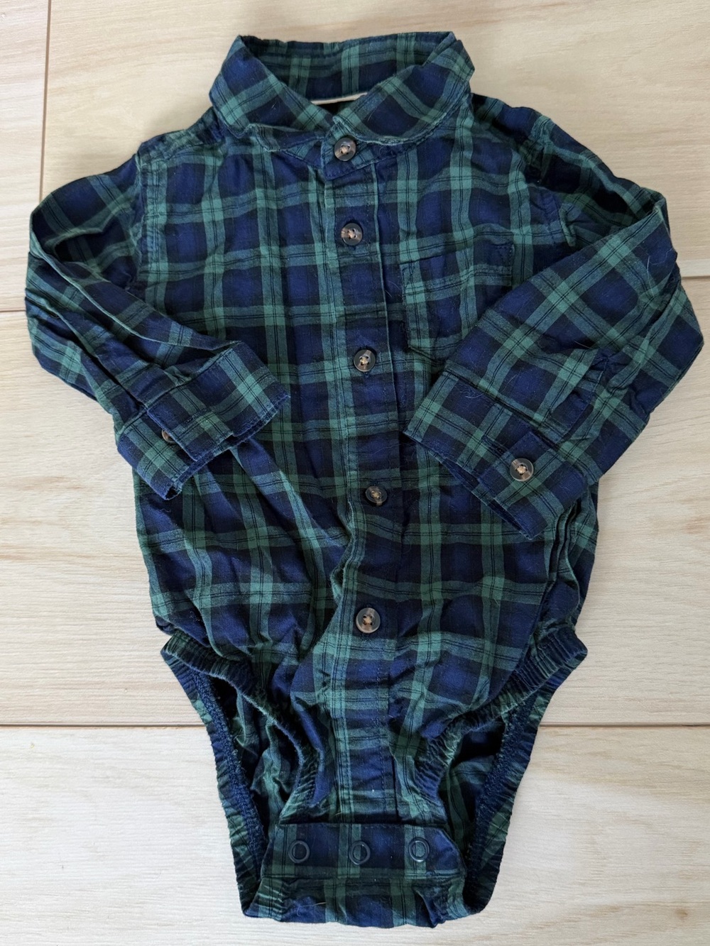 Carter’s Plaid Button-Up Baby Shirt